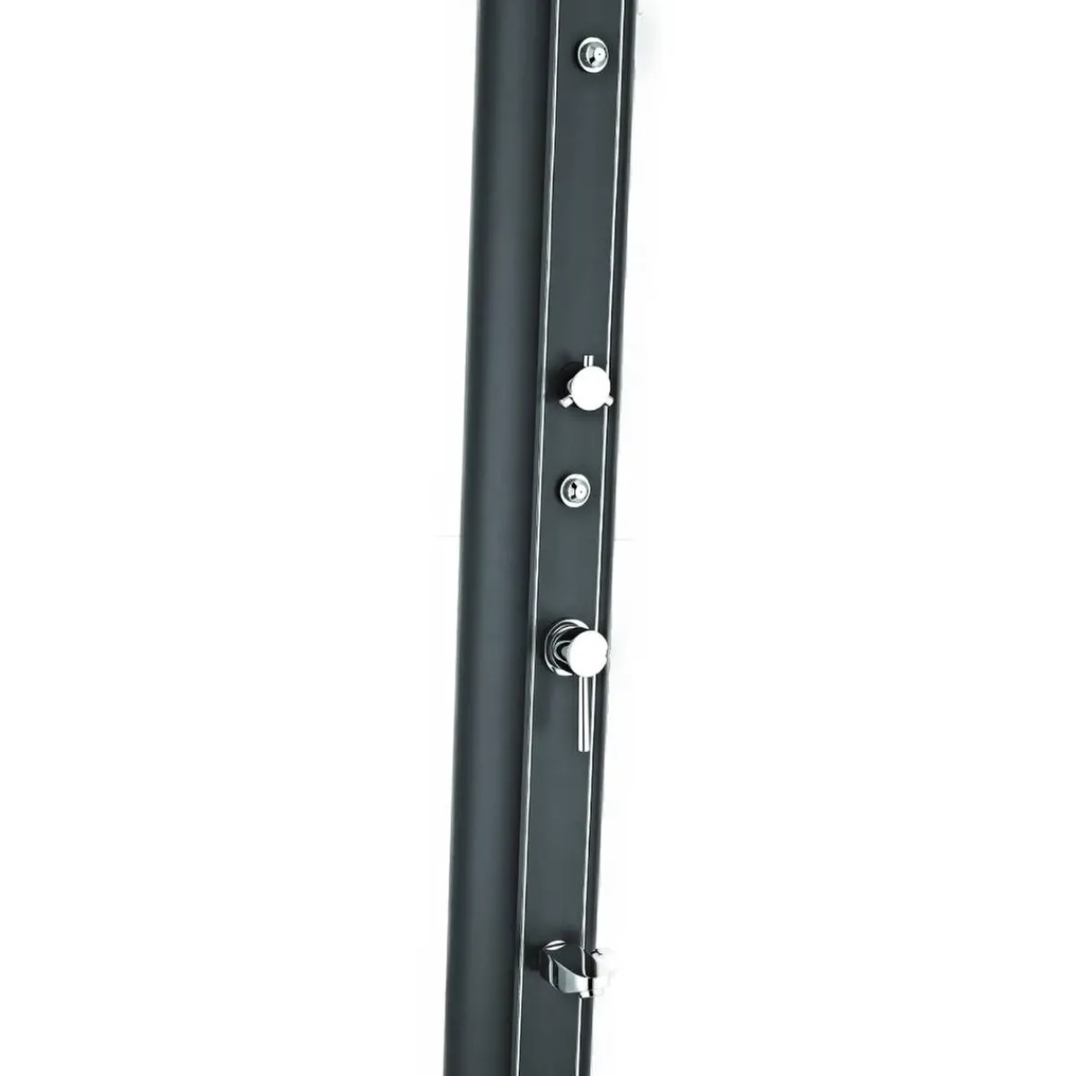 Best Ducha solar aluminio acabado negro con lavapiés 32L Piscinas|Juguetes De Verano