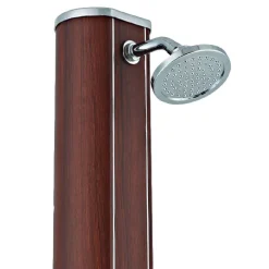 Ducha solar redonda efecto madera 32L*GRE