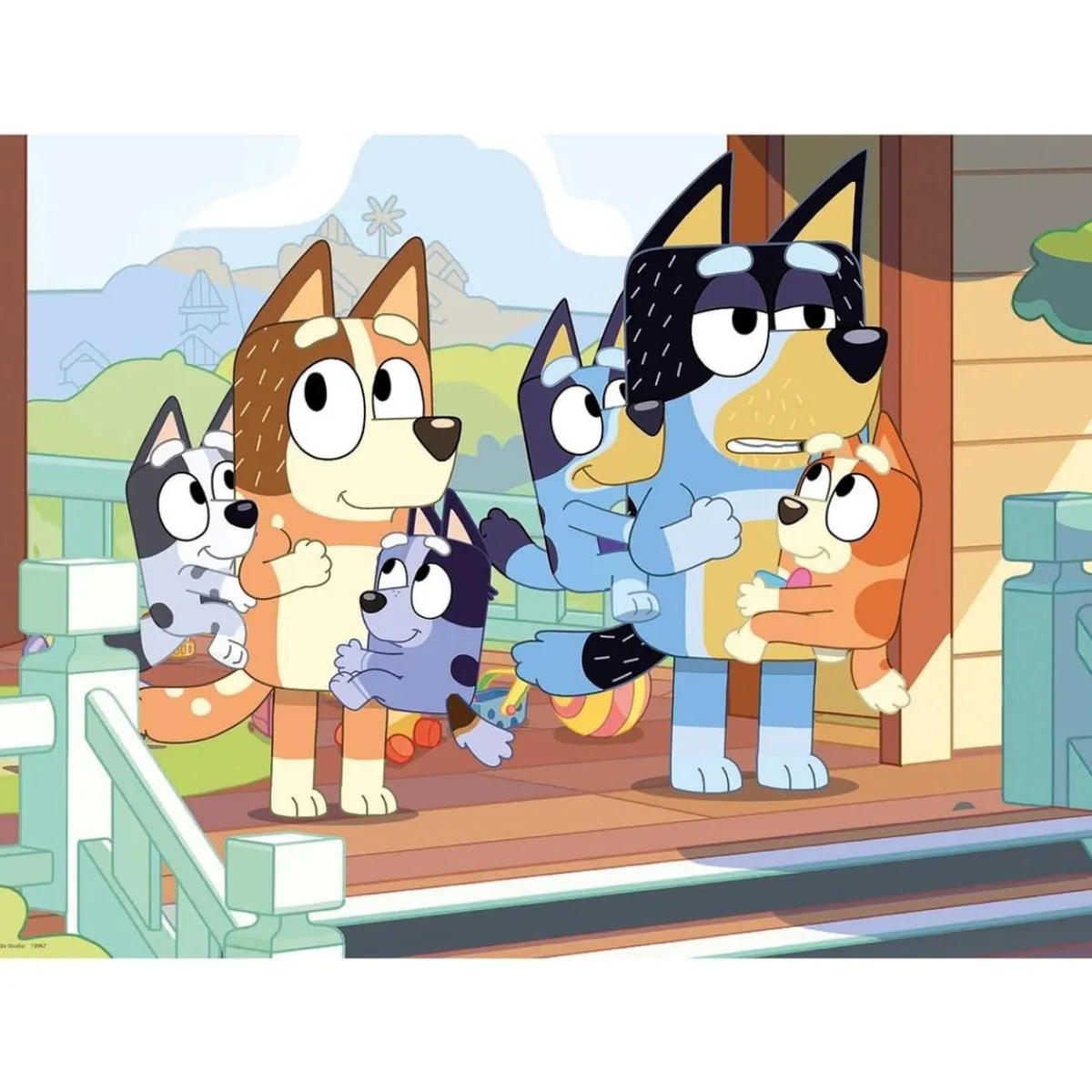 - Bluey - Puzzle de madera infantil 100 piezas Paisajes ㅤ*EDUCA BORRAS Online