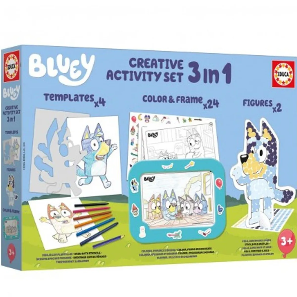 Online - Bluey - Set creativo 3 en 1 de actividades Arte Y Manualidades