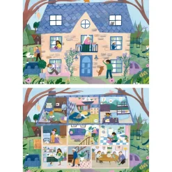 Best - DragonBallZ - Puzzle Doble Vista Casa Interior y Exterior 100 Piezas ㅤ Juegos Y Puzzles