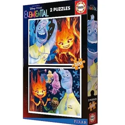 Best - Educa - Conjunto de 2 puzzles para niños con 100 piezas con imágenes Elemental | Medidas: 40 x 28 cm. Recomendado a partir de 6 años (19734) ㅤ Juegos Y Puzzles