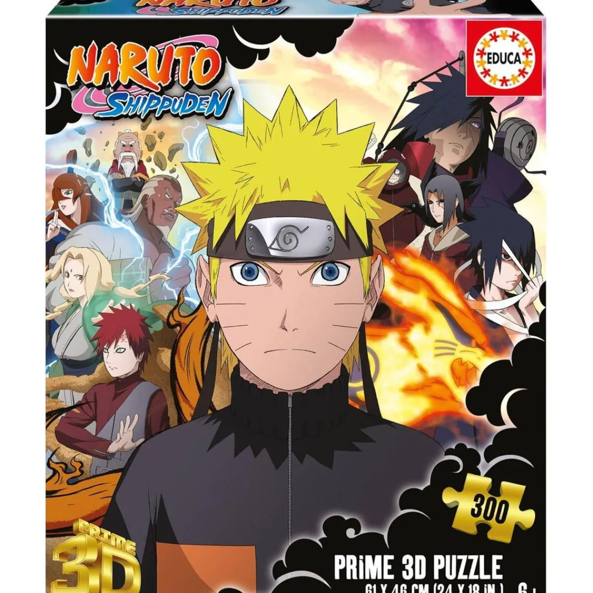 - Naruto Shippuden - Puzzle lenticular 3D 300 piezas Juegos Y Puzzles