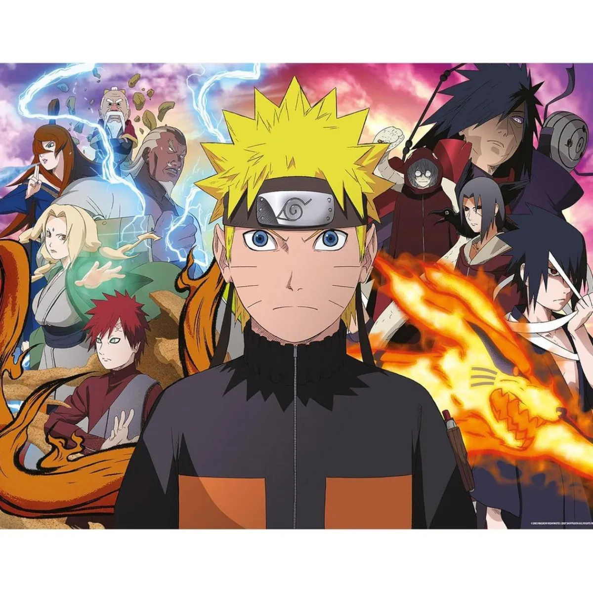 - Naruto Shippuden - Puzzle lenticular 3D 300 piezas Juegos Y Puzzles