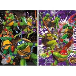 - Pack Doble Puzzle Tortugas Ninja ㅤ*EDUCA BORRAS New