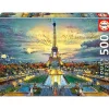 Outlet - Puzzle 500 piezas Torre Eiffel: montaje y cola Fix incluidos ㅤ Juegos Y Puzzles