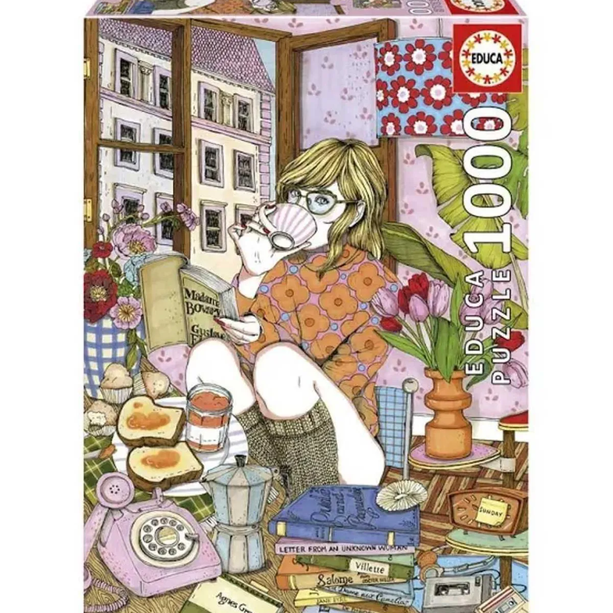 - Puzzle 1000 piezas - Tiempo para mí, A. Jarén, 48 x 68 cm, con Cola Fix+ ㅤ*EDUCA BORRAS Discount