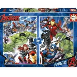 Outlet - Puzzle 100 piezas doble Avengers ㅤ Juegos Y Puzzles