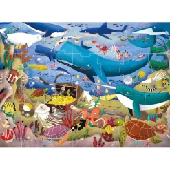 Sale - Puzzle Max Infantil Divertido Océano 28 Piezas Grandes ㅤ Juegos Y Puzzles