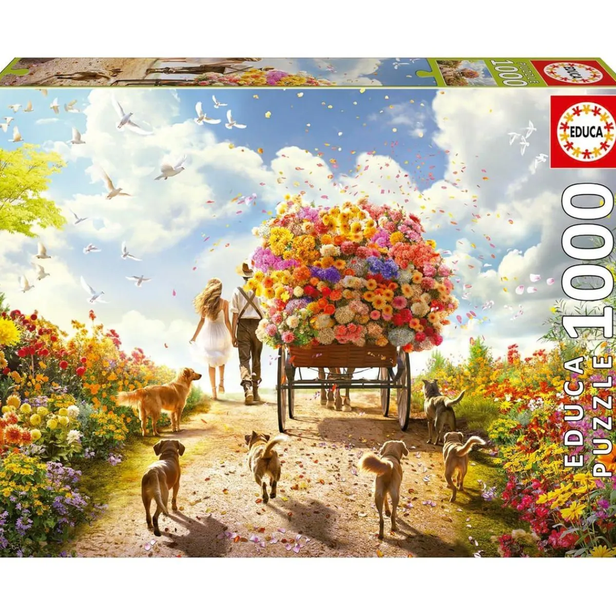 Clearance - Puzzle Paisaje Floral de 1000 Piezas ㅤ Juegos Y Puzzles