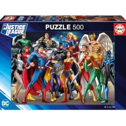 - Rompecabezas Justice League 500 Piezas ㅤ*EDUCA BORRAS Hot