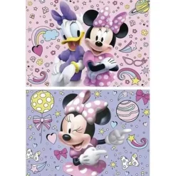 - Set de 2 Puzzles Minnie: 48 piezas cada uno, 28x20 cm montados ㅤ*EDUCA BORRAS Discount