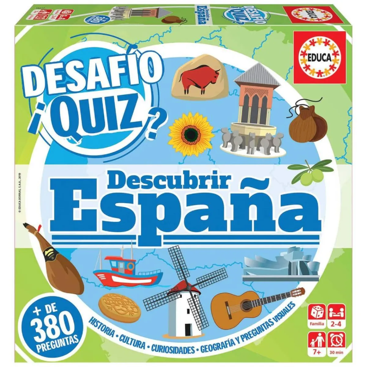 Outlet Educa Borrás - Descubrir España - Desafío Quiz Juegos Y Puzzles|Friki Zone
