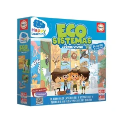 New Educa Borrás - Ecosistemas - Juego de cartas Happy Learning Juguetes Educativos Y Libros