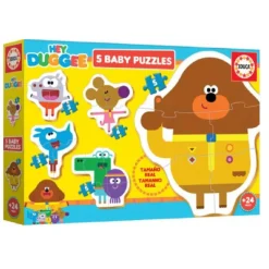 Educa Borrás - Hey Duggee - 5 puzzles progresivos de 3-5 piezas Juegos Y Puzzles