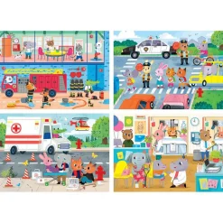 Educa Borrás - Héroes en acción - Pack 4 puzzles progresivos*EDUCA BORRAS Discount