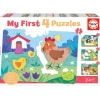 New Educa Borrás - Mamás y bebés - My first 4 puzzles Juegos Y Puzzles