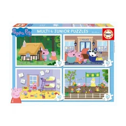 Clearance Educa Borrás - Peppa Pig - 4 Puzzles Progresivos Juegos Y Puzzles