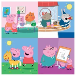 Outlet Educa Borrás - Peppa Pig - Pack 4 Puzzles Progresivos Juegos Y Puzzles