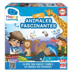 Educa Borrás - Quiz Animales Fascinantes - Juego de mesa Happy Learning*EDUCA BORRAS Best