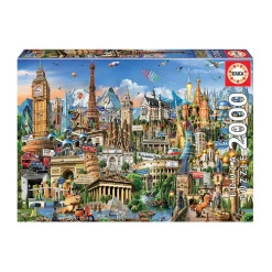 New Borrás - Símbolos de Europa - Puzzle 2000 piezas Juegos Y Puzzles