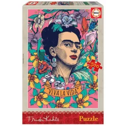 Discount Educa Borrás - Viva la Vida, Frida Kahlo - Puzzle 500 piezas Juegos Y Puzzles