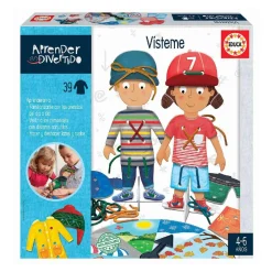 Hot Educa Borrás - Vísteme - Juego de mesa Juguetes Educativos Y Libros