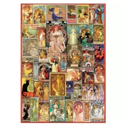 Educa Borrás - Collage Art Nouveau - Puzzle 1000 piezas Juegos Y Puzzles