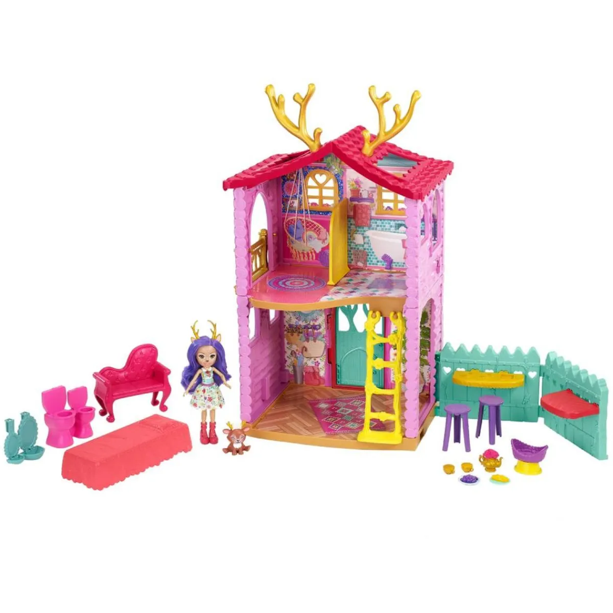 Sale Enchantimals - muñeca Danessa Deer con casa de ciervos Muñecas