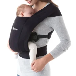 New - Mochila Portabebé Embrace Cotton Negro Portabebés Y Bici·Portabebés Y Mochilas