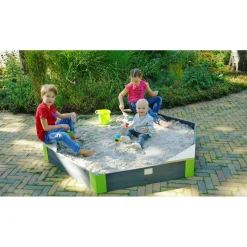 Online Exit - Arenero de madera Aksent Hexágono 200 x 170 cm Juguetes De Verano