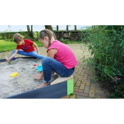 Online Exit - Arenero de madera Aksent Hexágono 200 x 170 cm Juguetes De Verano