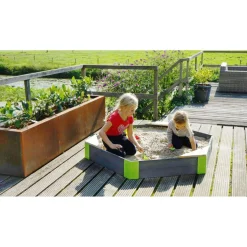 Exit - Arenero de madera Aksent Hexágono 160 x 140 cm*Exit Toys Outlet