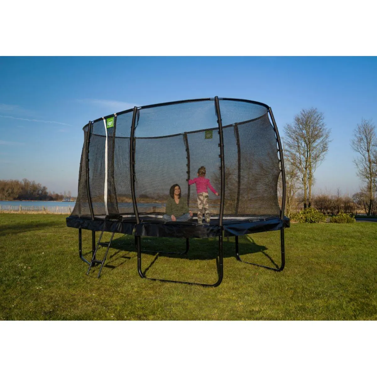 Clearance Exit - Cama elástica Allure Premium 244 x 427 cm negro Camas Elásticas