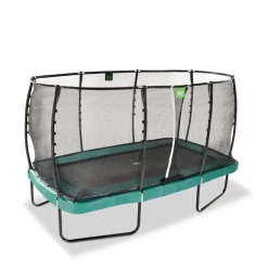 Discount Exit - Cama elástica Allure Premium 244 x 427 cm verde Camas Elásticas