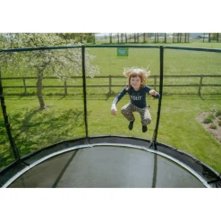 Discount Exit - Cama elástica Allure Premium 427 cm verde Camas Elásticas