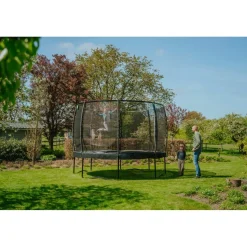 Discount Exit - Cama elástica Allure Premium 427 cm verde Camas Elásticas