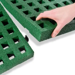 Outlet Exit - Cama elástica de suelo Dynamic 366 cm negro con perímetro de seguridad Camas Elásticas