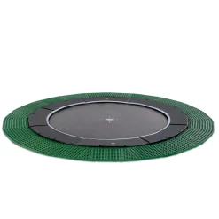 Exit - Cama elástica de suelo Dynamic 427 cm negro con perímetro de seguridad*Exit Toys