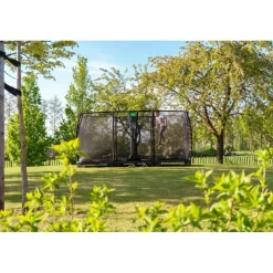 Exit - Cama elástica de suelo Allure Classic 244 x 427 cm verde*Exit Toys Online