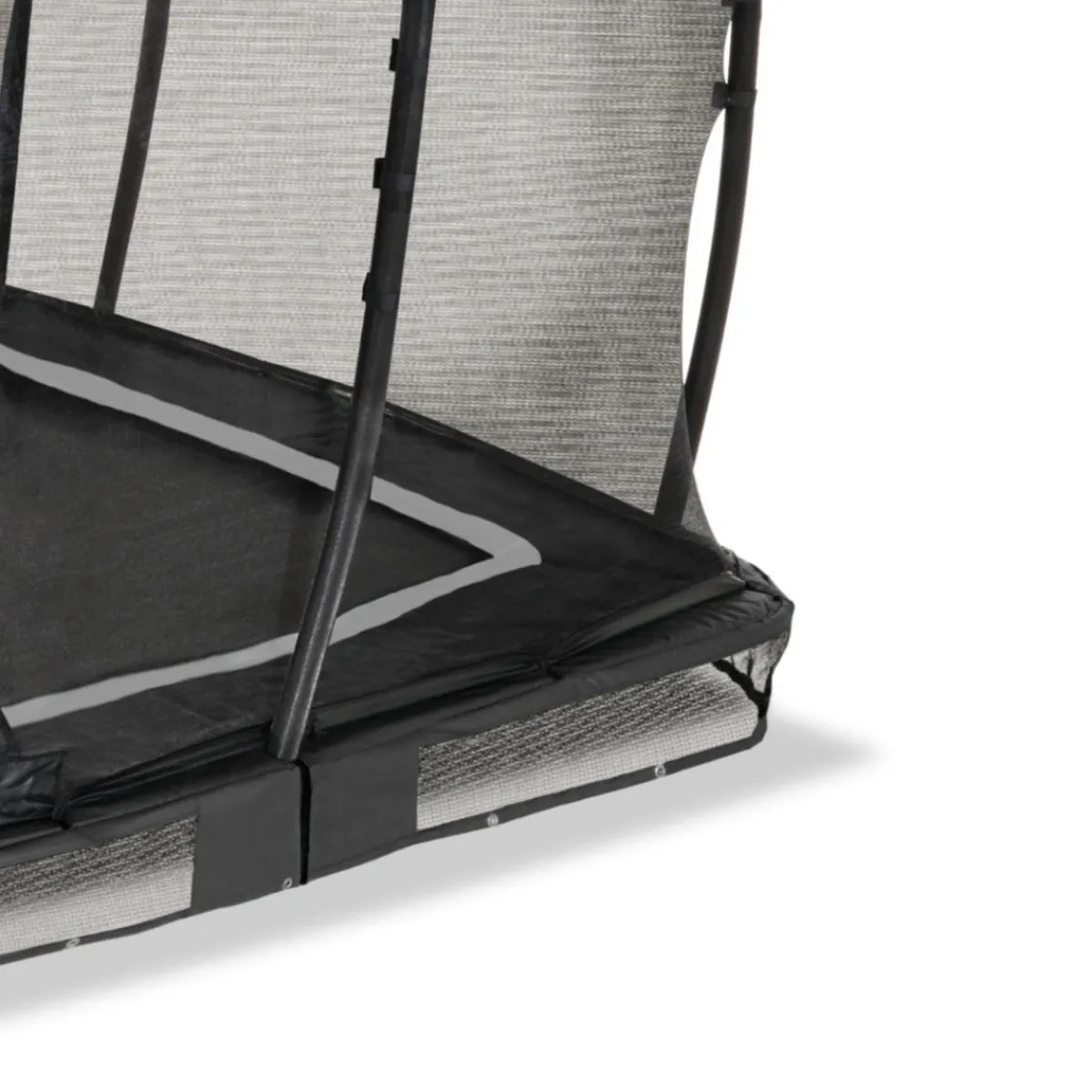 Exit - Cama elástica de suelo Allure Premium 214 x 366 cm negro Camas Elásticas