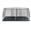 Exit - Cama elástica de suelo Dynamic 275 x 458 cm negro con red de seguridad*Exit Toys