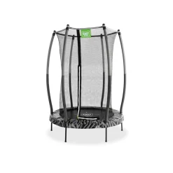 Exit - Cama elástica Junior Tiggy negro/gris con red de seguridad*Exit Toys Clearance