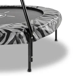 Online Exit - Cama elástica Junior Tiggy negro/gris con barra de apoyo Camas Elásticas