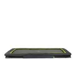 EXIT - Cama elástica rectangular con acolchado negro 244 cm*Exit Toys