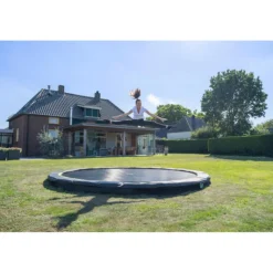 Hot Exit - Cama elástica redonda con acolchado negro 366 cm Camas Elásticas