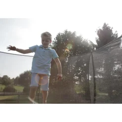 Hot Exit - Cama elástica Silhouette redonda rosa de suelo 305 cm Camas Elásticas