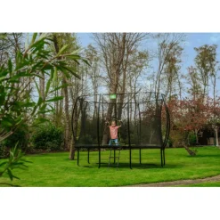 Hot Exit - Cama elástica Silhouette rectangular 214 cm Camas Elásticas