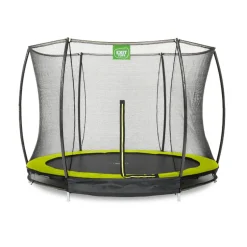 Exit - Cama elástica Silhouette redonda verde de suelo 305 cm*Exit Toys