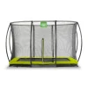 Hot Exit - Cama elástica Silhouette rectangular de suelo verde 214 cm Camas Elásticas